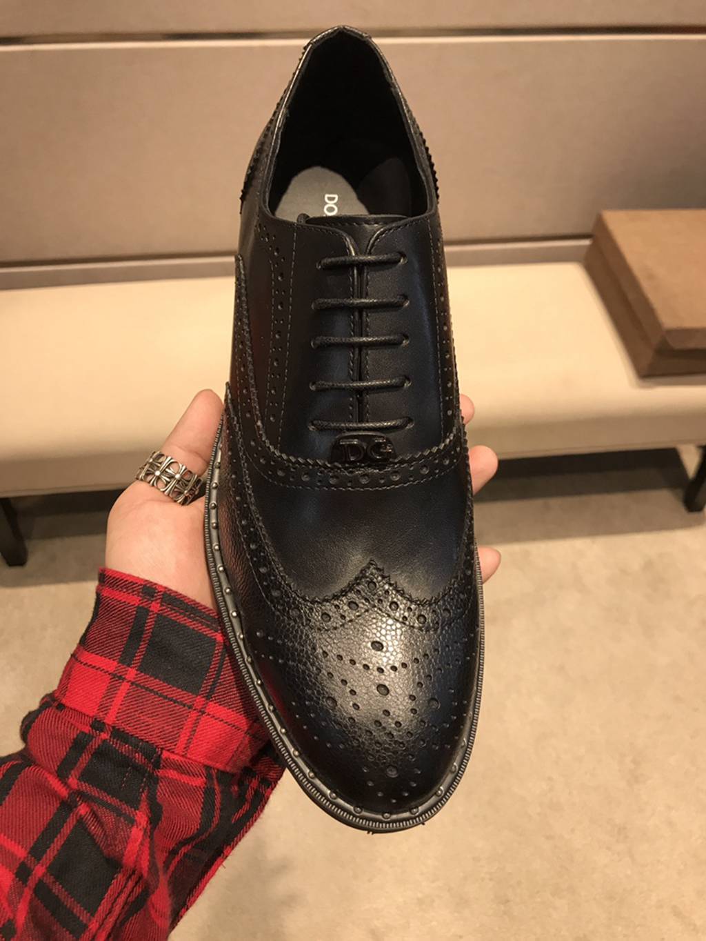 D*G leather shoes
